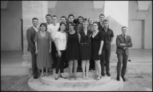 Photo de classe de la promotion de M2 Histoire du droit et des institutions 2014-2015